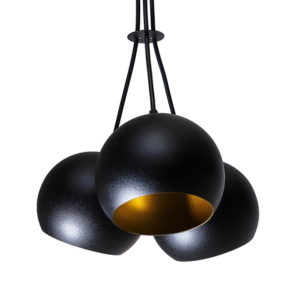 Світильник підвісний (люстра) Bowl C150-3 Black/Gold 1311214 фото